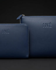 Pochette cuir recyclé INE 10/11" à personnaliser - 1