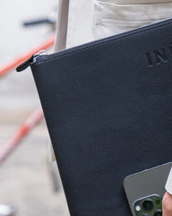 Pochette cuir recyclé INE 10/11" à personnaliser - 16