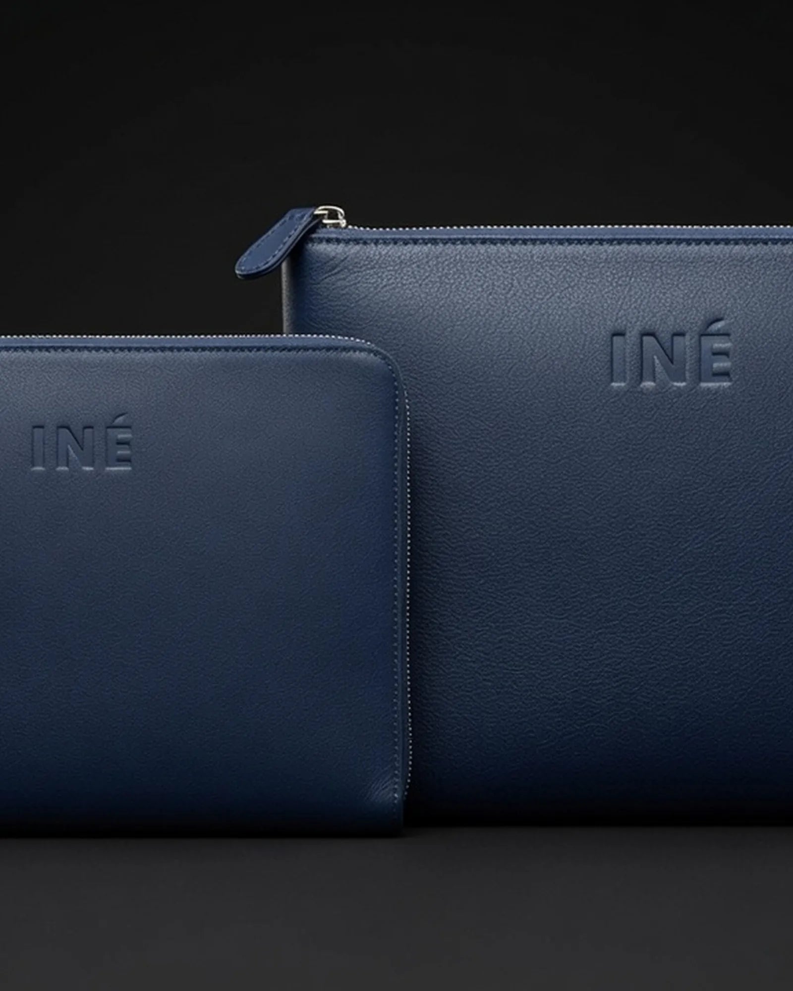 Pochette cuir recyclé INE 10/11" à personnaliser - 6
