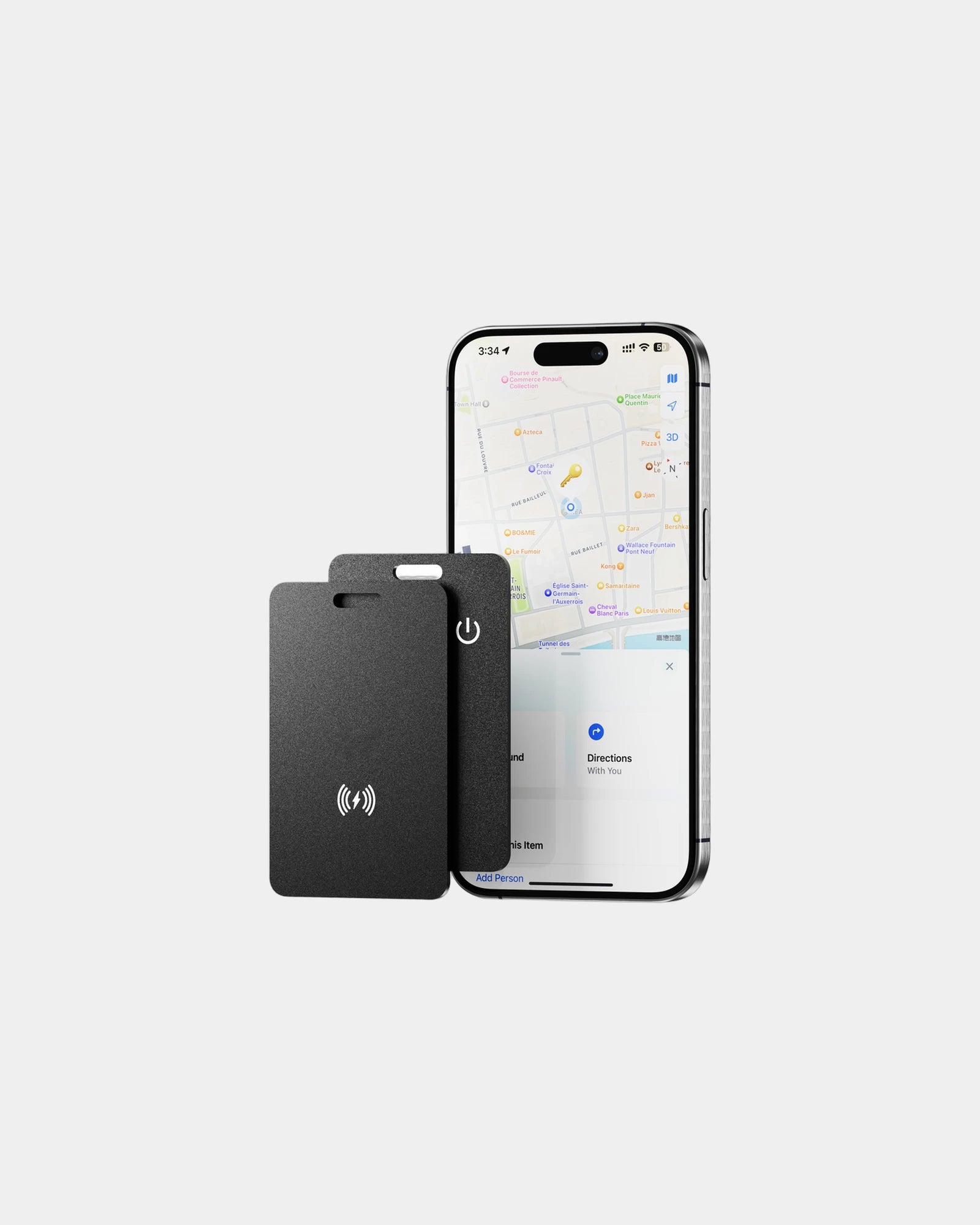 Carte de suivi noir à personnaliser - Noir