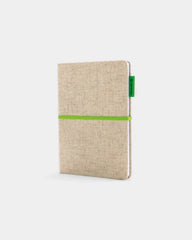 Carnet A5 en jute et bambou à personnaliser