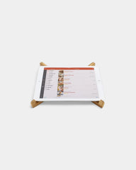 Support ordinateur portable en bambou à personnaliser - 5