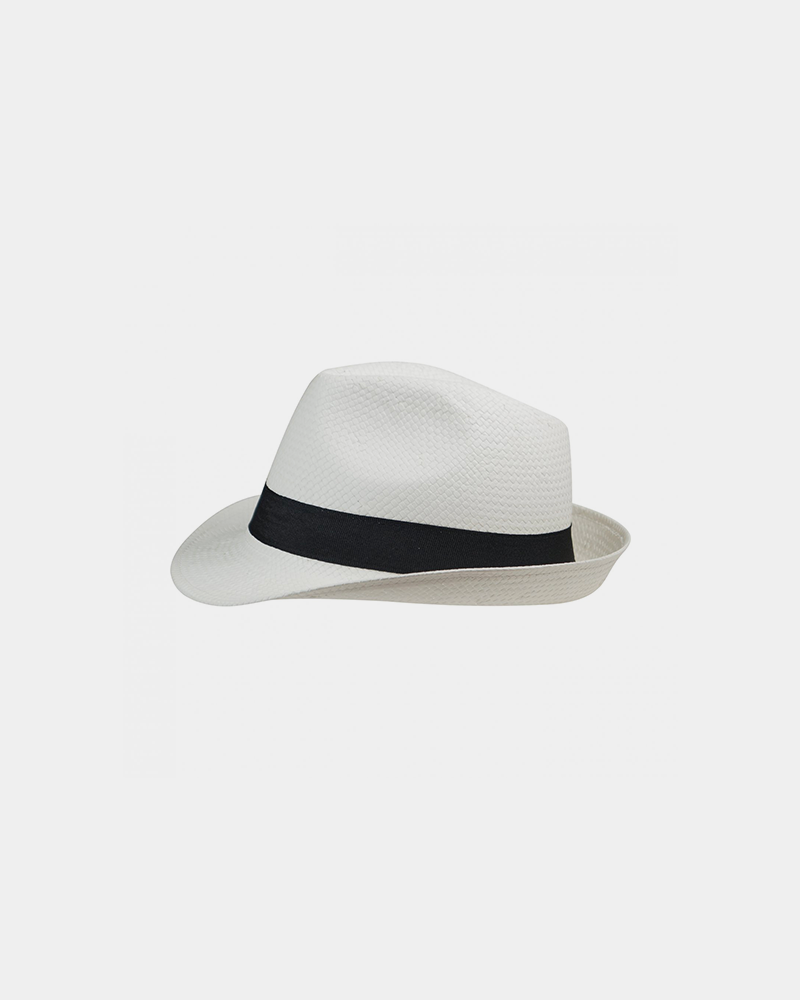 Panama blanc unisexe Made in Europe personnalisable