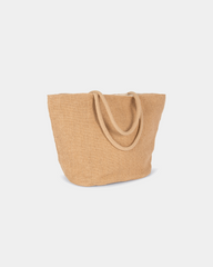 Sac de plage en fils de jute tressée personnalisable