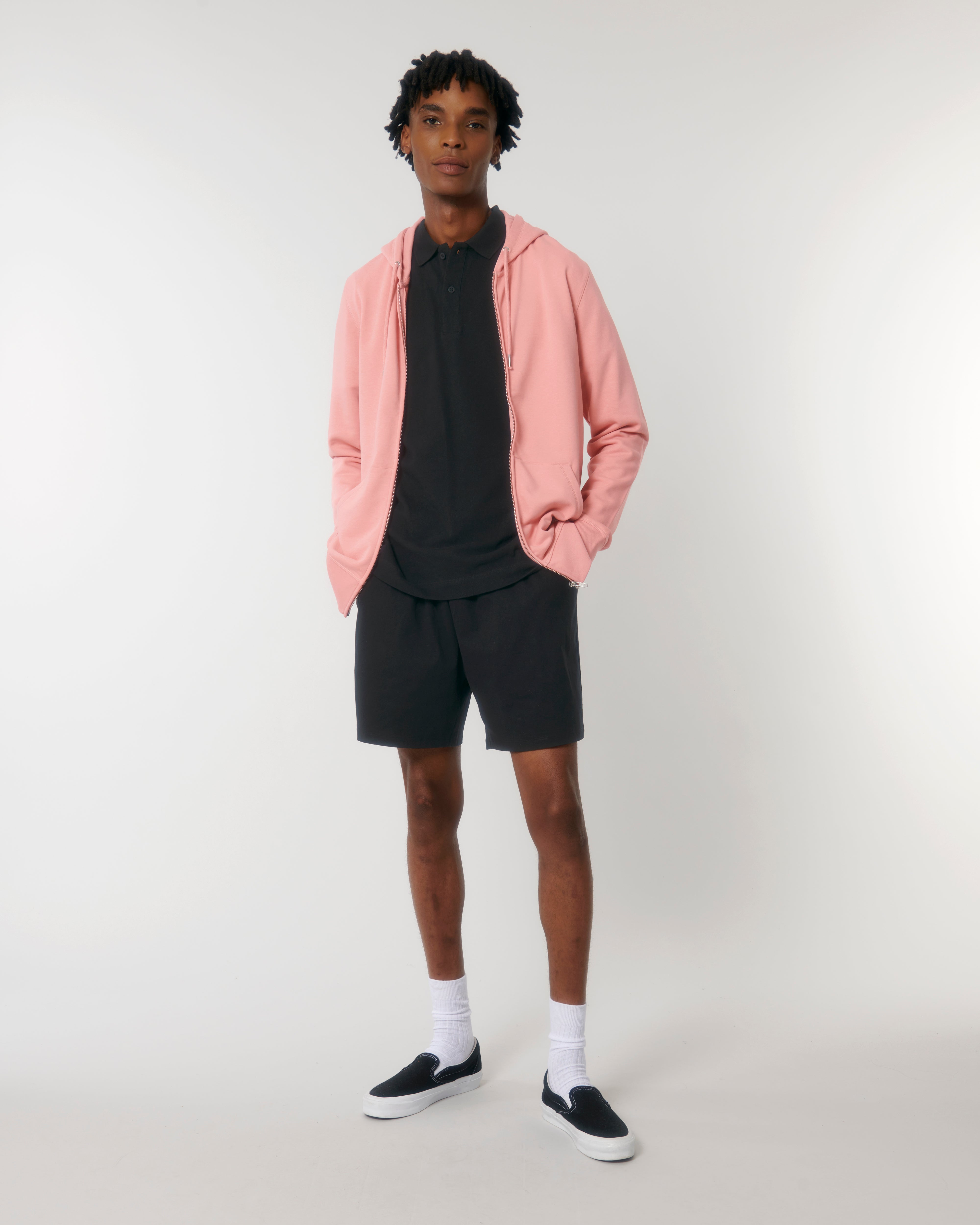 Sweat zippé unisexe personnalisable en coton bio - 13
