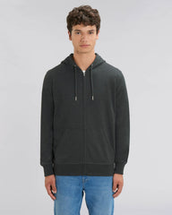 Sweat zippé unisexe personnalisable en coton bio - 9