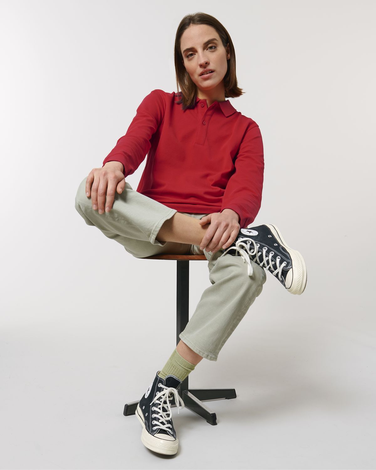 Polo manches longues unisexe personnalisable - 8