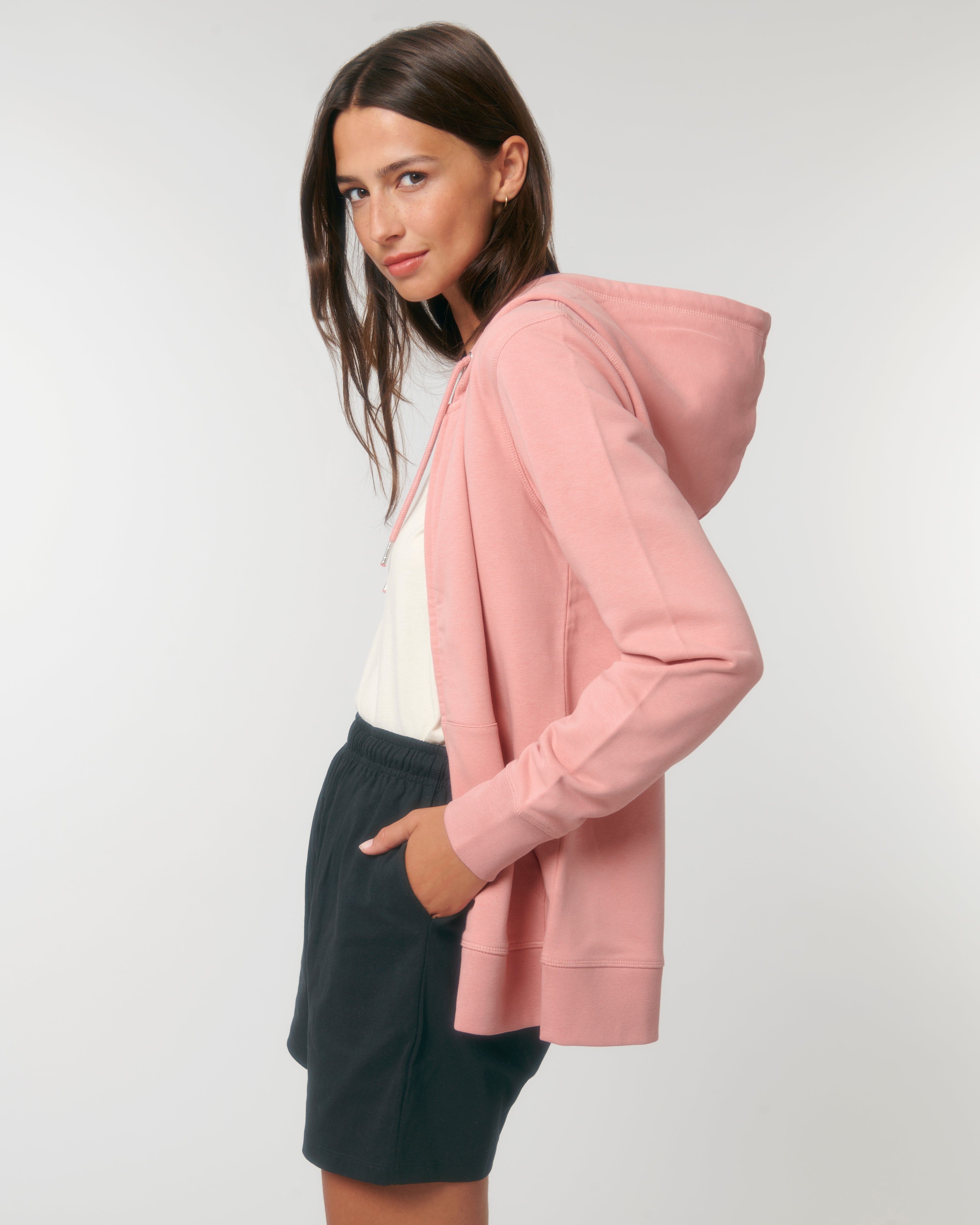Sweat zippé unisexe personnalisable en coton bio - 12