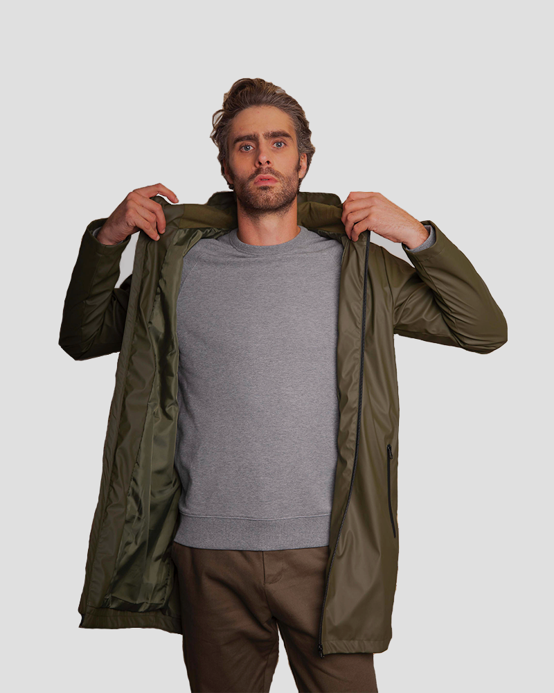 Parka imperméable unisexe recyclé personnalisable