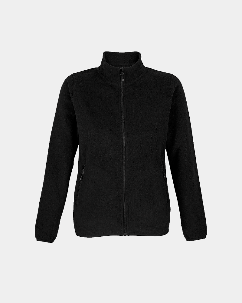 Veste micro polaire homme recyclé personnalisable - Noir