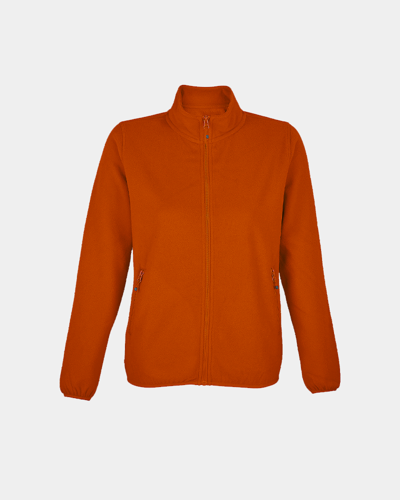 Veste micropolaire recyclée femme à personnaliser - Orange